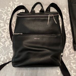 Matt and Nat black black BRAVE VEGAN BACKPACK - PURITY